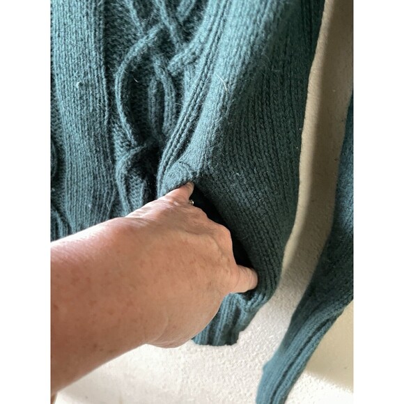 american eagle sweater women Xl Green V Neck Pullover Z29 - Picture 7 of 8